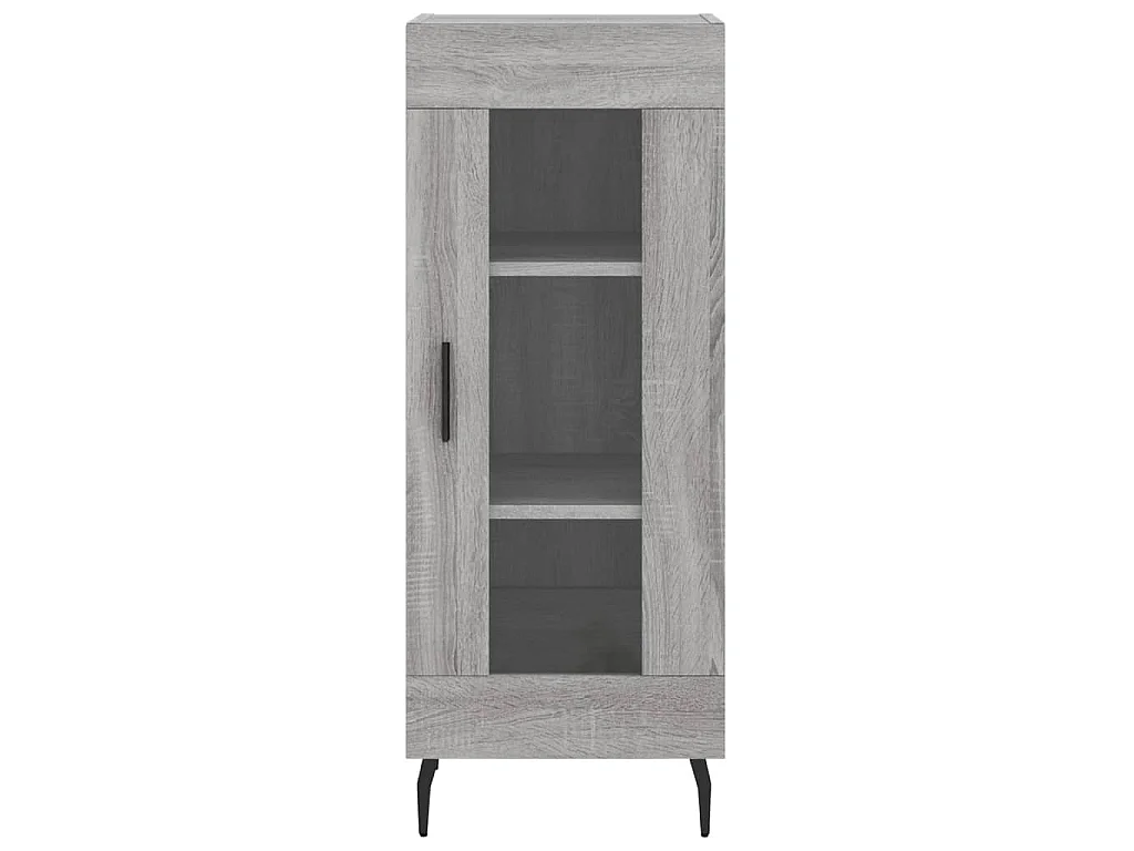 Credenza Grigio Sonoma 34,5x34x180 cm in Legno Multistrato
