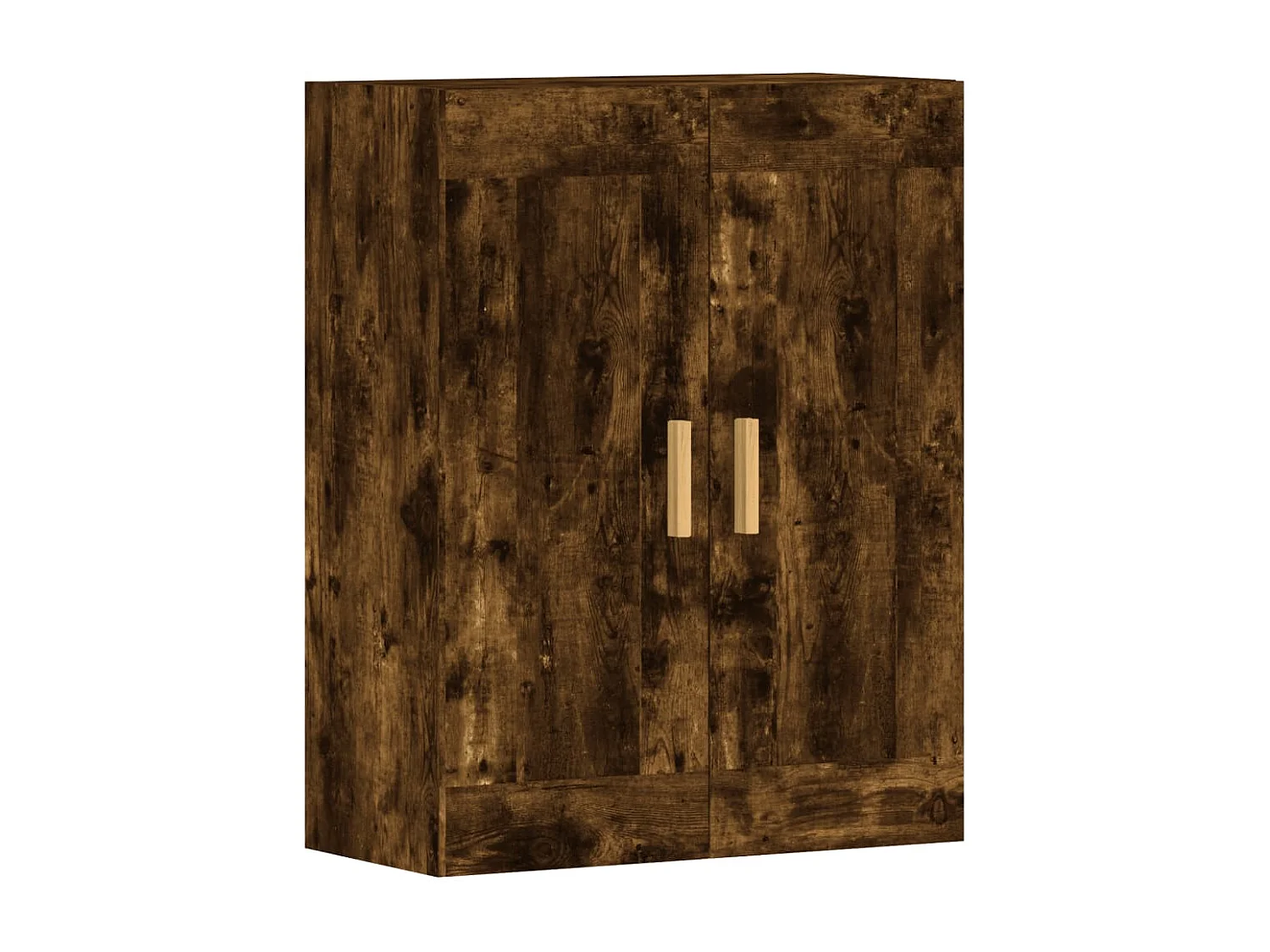 Armadietti a Parete 2 pz Rovere Fumo in Legno Multistrato