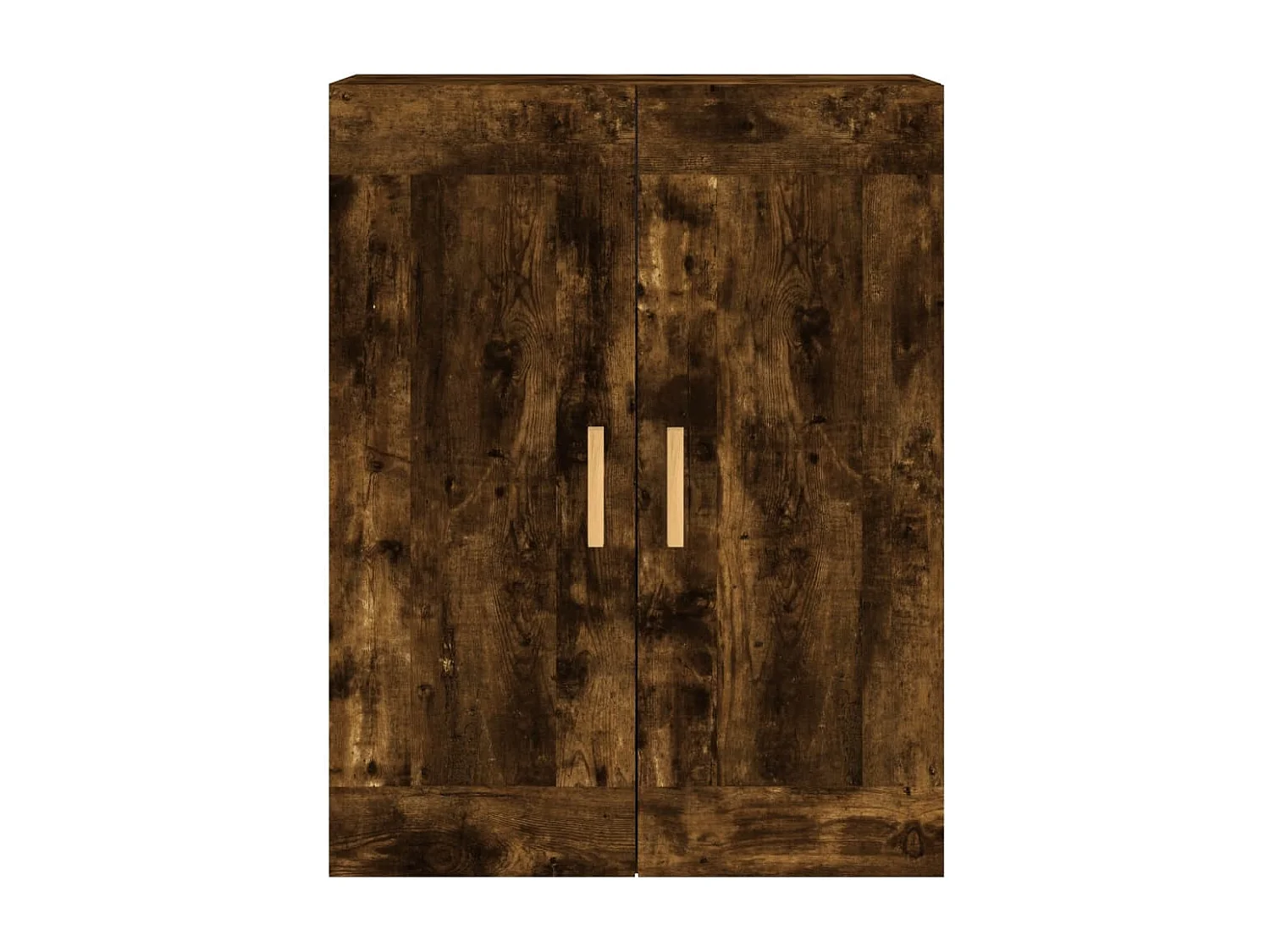 Armadietti a Parete 2 pz Rovere Fumo in Legno Multistrato