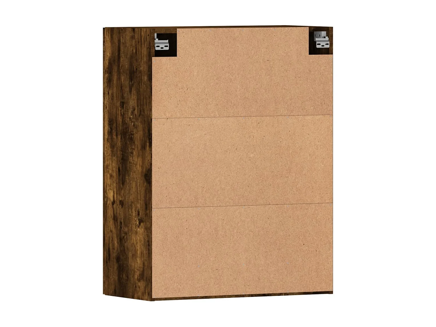 Armadietti a Parete 2 pz Rovere Fumo in Legno Multistrato