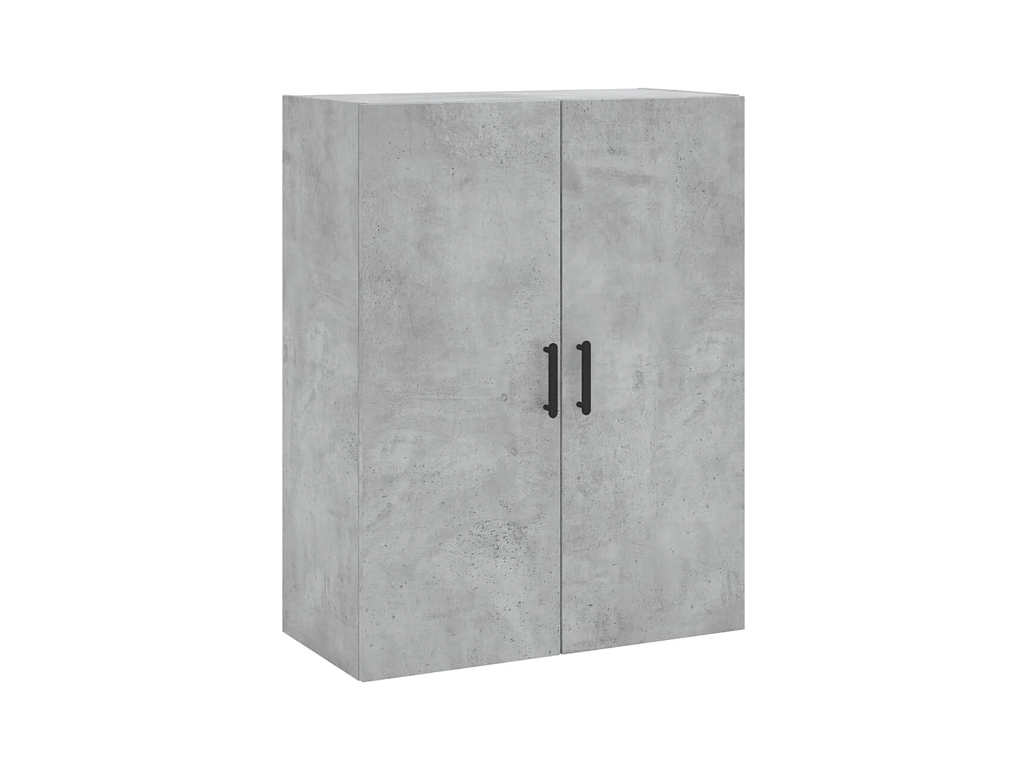 Highboard Betongrau 69,5x34x180 cm Holzwerkstoff