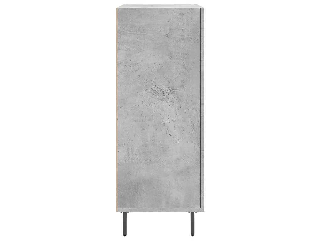 Dressoir 69,5x34x90 cm bewerkt hout betongrijs
