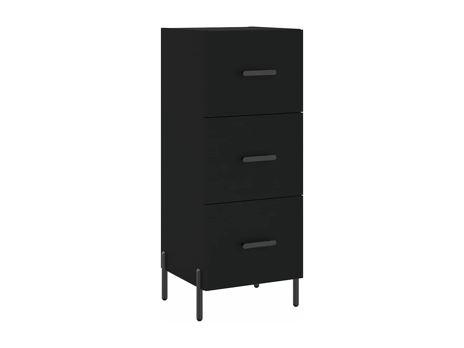 Buffet Noir 34,5x34x90 cm Bois d'ingénierie