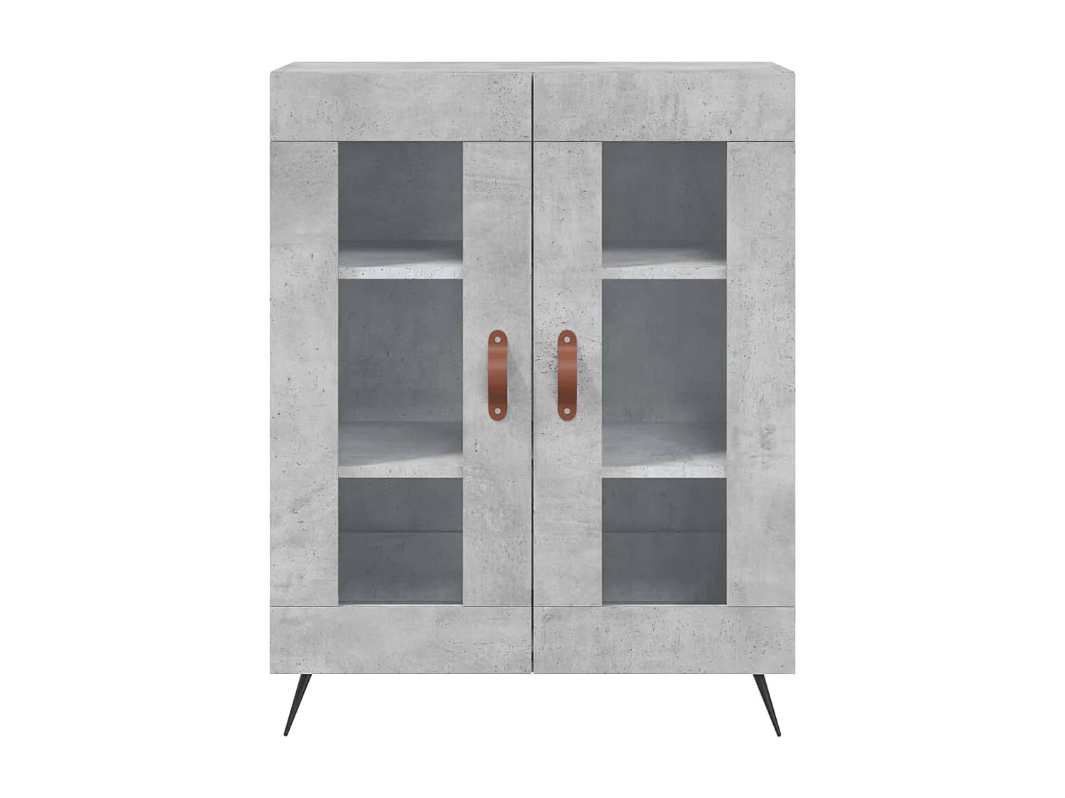 Buffet gris béton 69,5x34x90 cm bois d'ingénierie