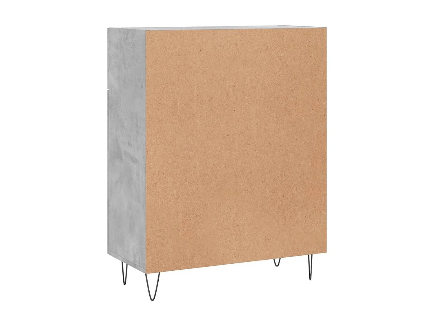 Dressoir 69,5x34x90 cm bewerkt hout betongrijs