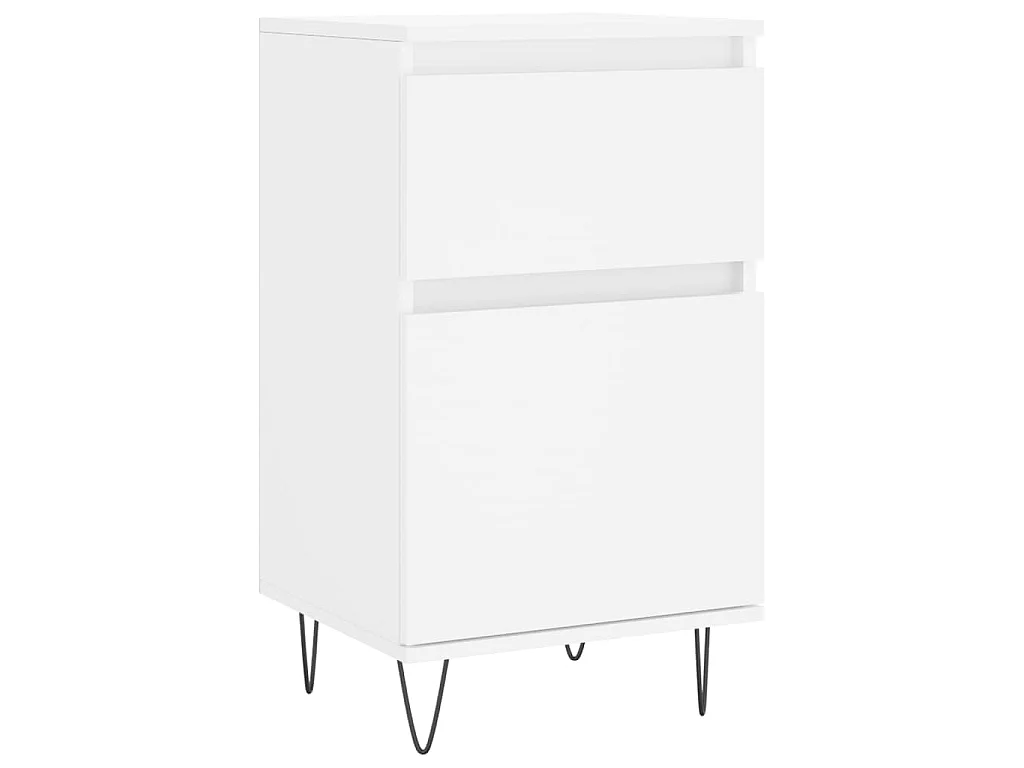 Buffet blanc 40x35x70 cm bois d’ingénierie