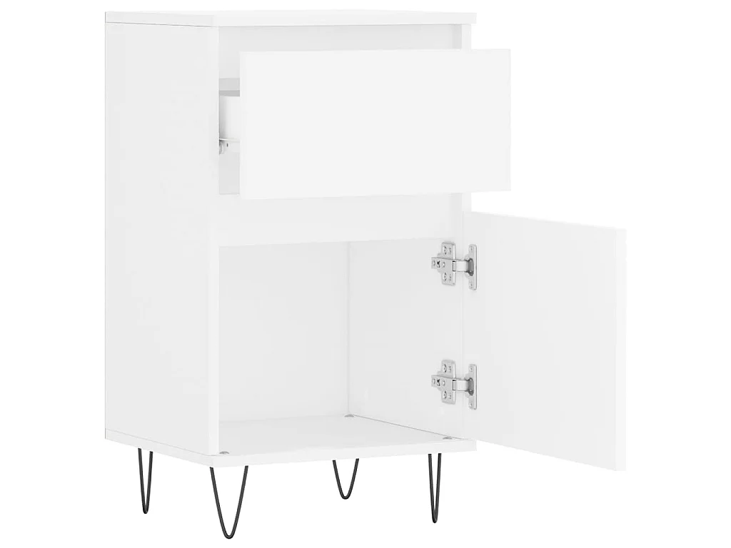 Buffet blanc 40x35x70 cm bois d’ingénierie