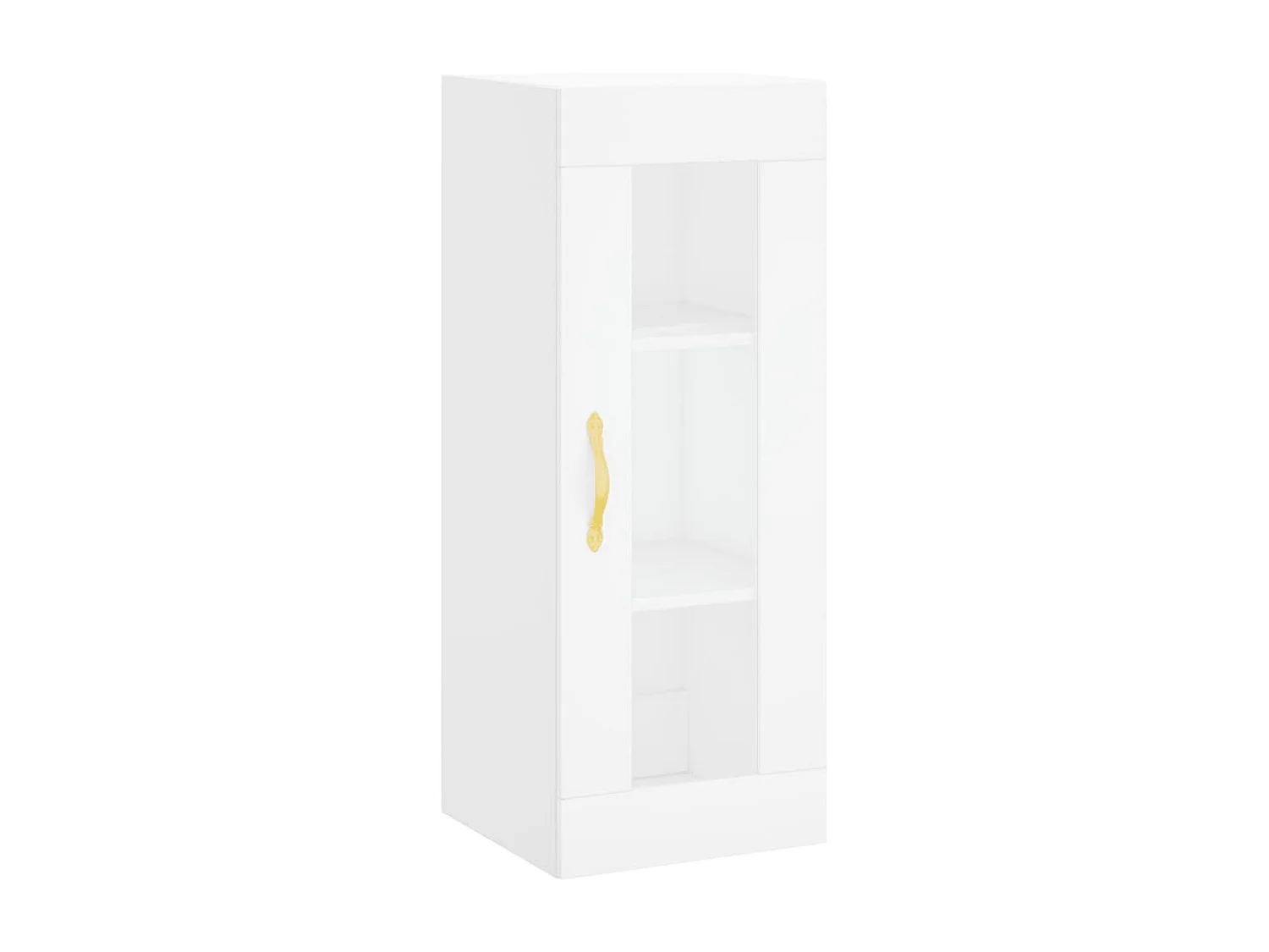 Buffet haut Blanc 34,5x34x180 cm Bois d'ingénierie