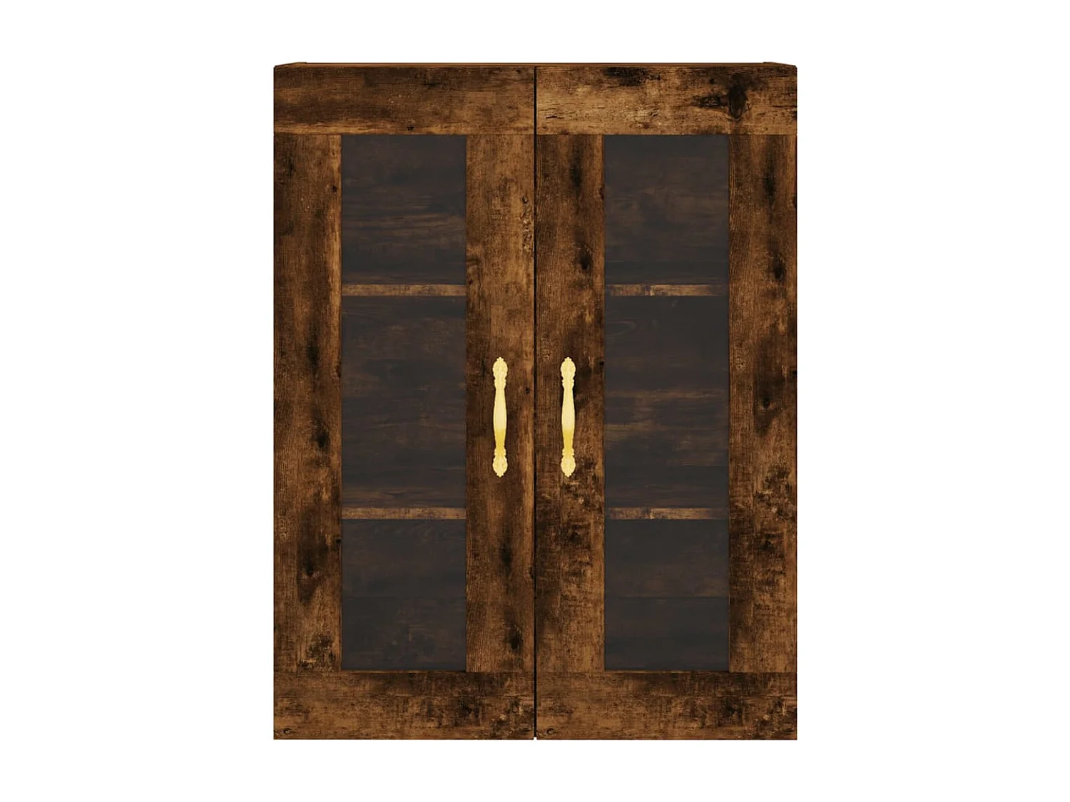 Buffet haut Chêne fumé 69,5x34x180 cm Bois d'ingénierie