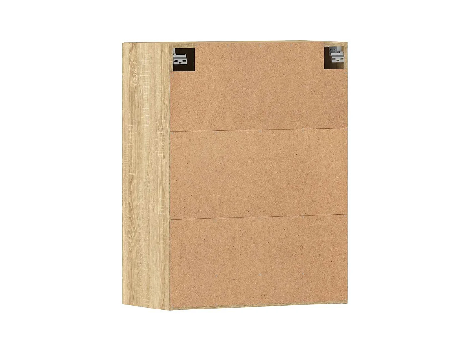 Hangkasten 2 st bewerkt hout sonoma eikenkleurig