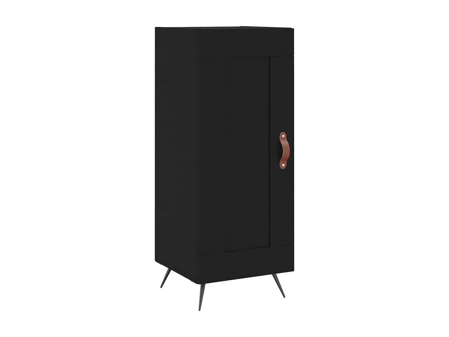 Credenza Nero 34,5x34x90 cm in Legno Multistrato