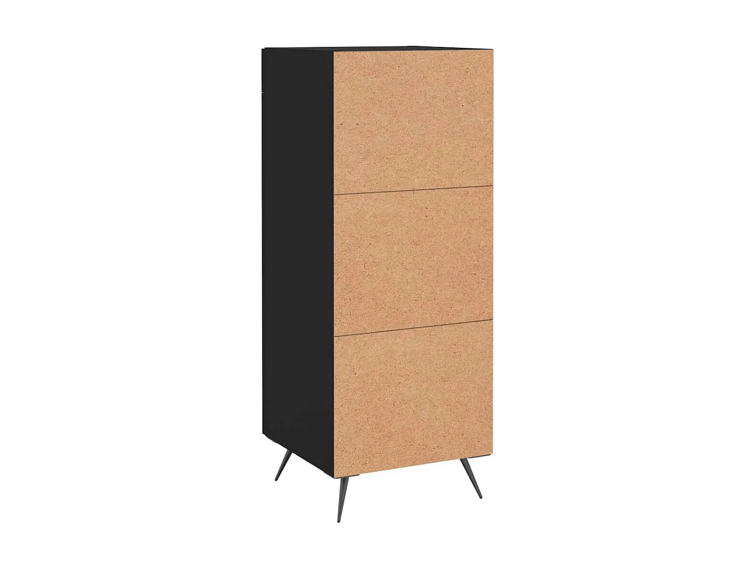 Credenza Nero 34,5x34x90 cm in Legno Multistrato