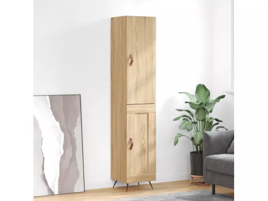 Kauf Unique Highboard Sonoma-Eiche 34,5x34x180 cm Holzwerkstoff