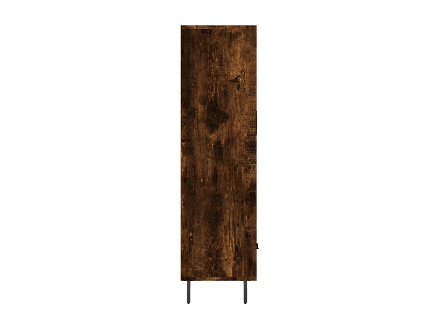 Hoge kast 69,5x31x115 cm bewerkt hout gerookt eikenkleurig
