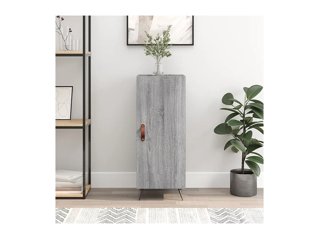 Buffet Sonoma gris 34,5x34x90 cm Bois d'ingénierie