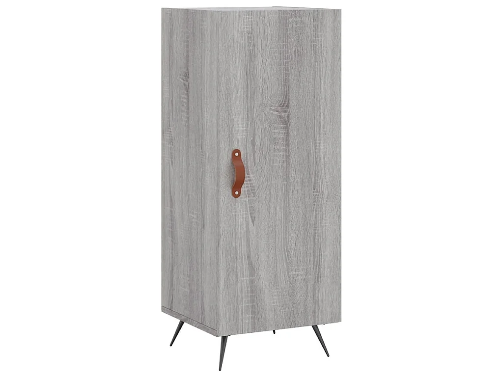 Dressoir 34,5x34x90 cm bewerkt hout grijs sonoma eikenkleurig