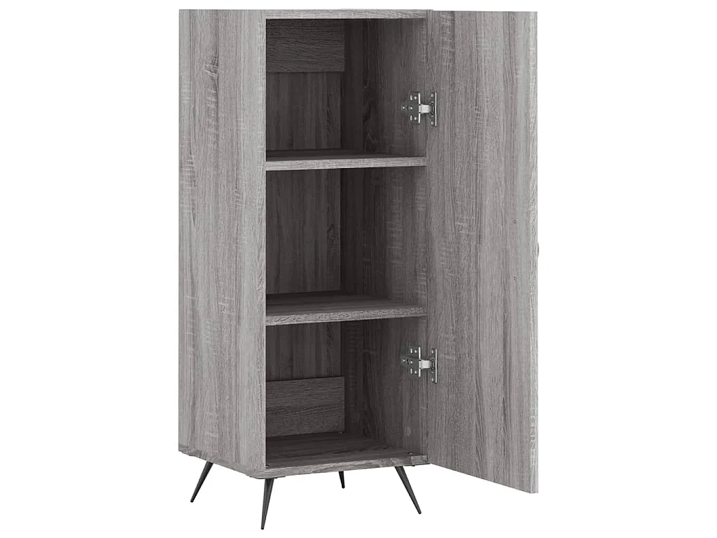 Dressoir 34,5x34x90 cm bewerkt hout grijs sonoma eikenkleurig
