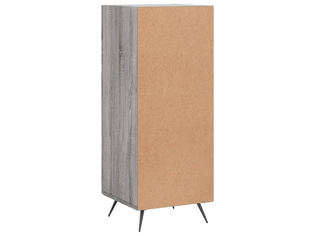 Dressoir 34,5x34x90 cm bewerkt hout grijs sonoma eikenkleurig