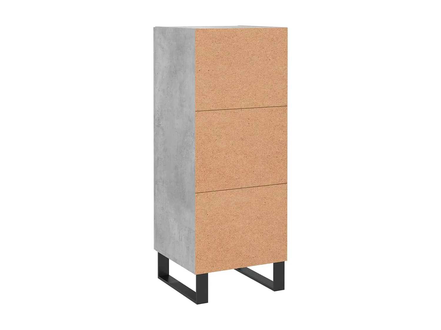 Sideboard Betongrau 34,5x34x90 cm Holzwerkstoff