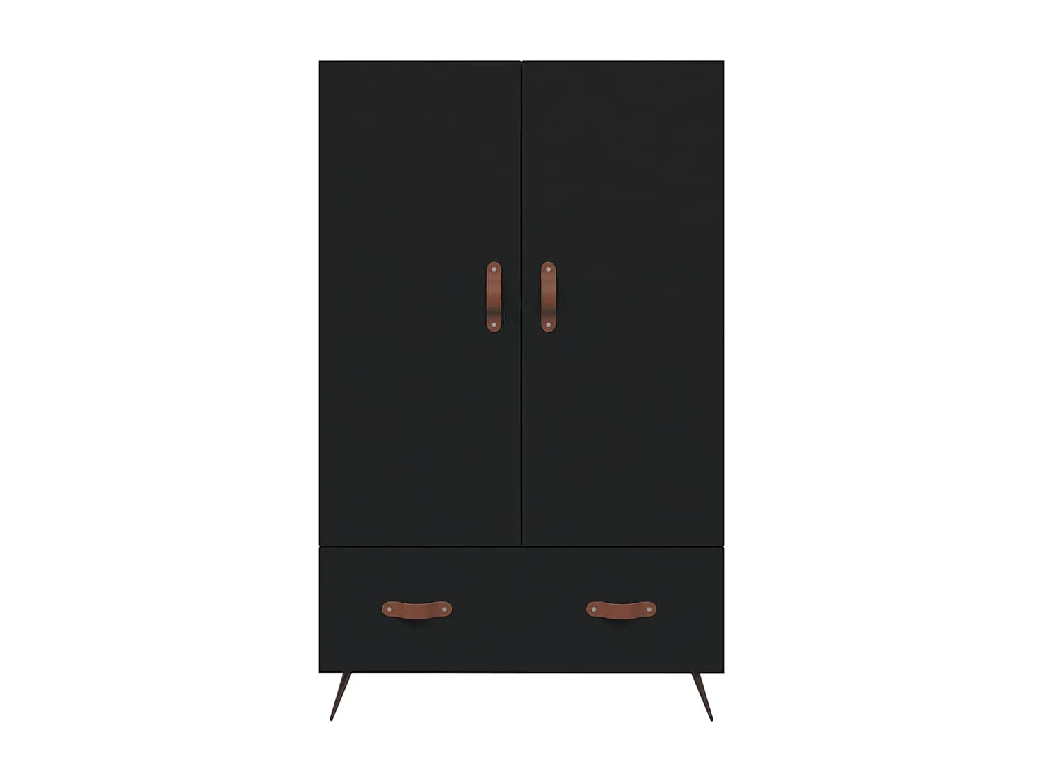 Aparador alto 69,5x31x115 cm derivados de madeira preto