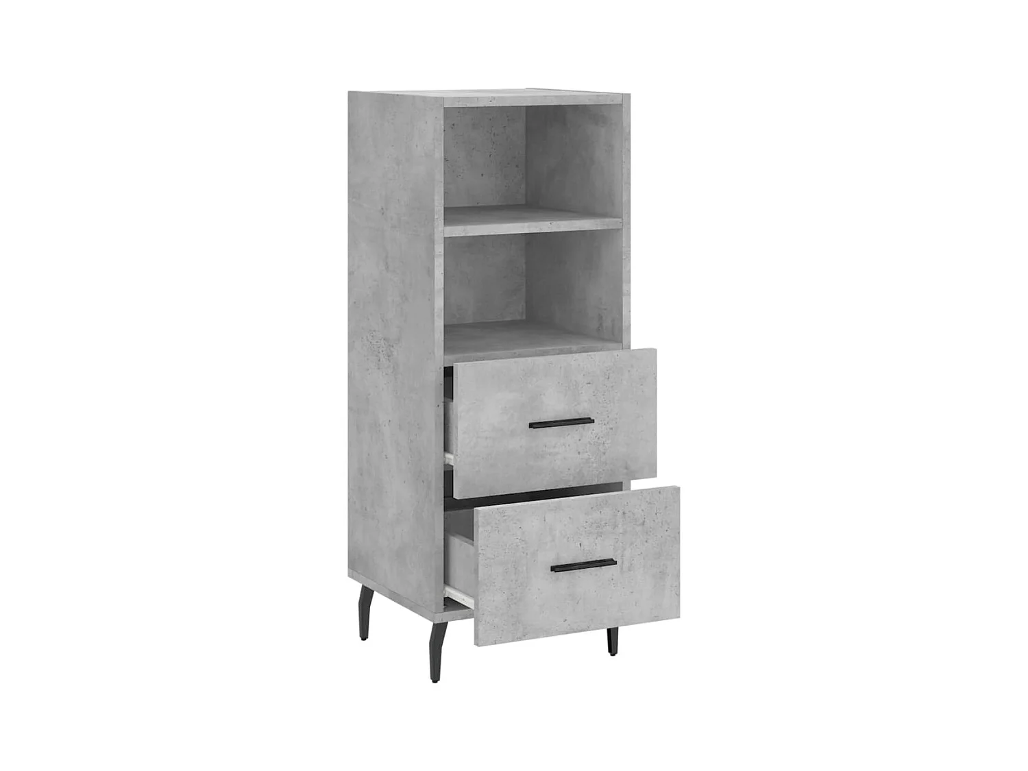 Sideboard Betongrau 34,5x34x90 cm Holzwerkstoff