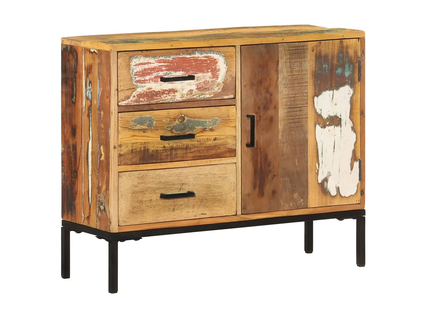 Sideboard 88x30x73 cm Altholz Massiv