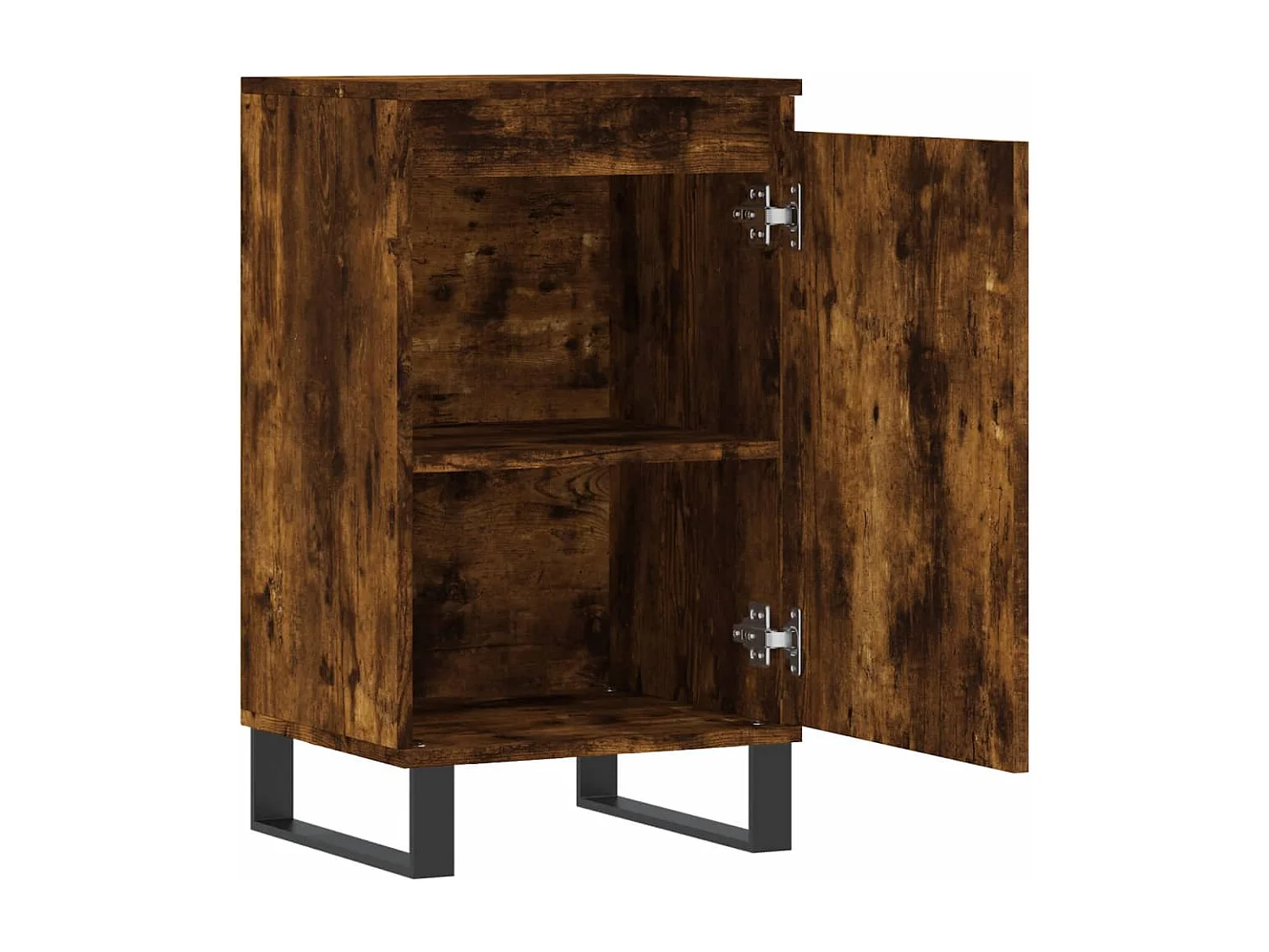 Buffets 2 pcs chêne fumé 40x35x70 cm bois d'ingénierie