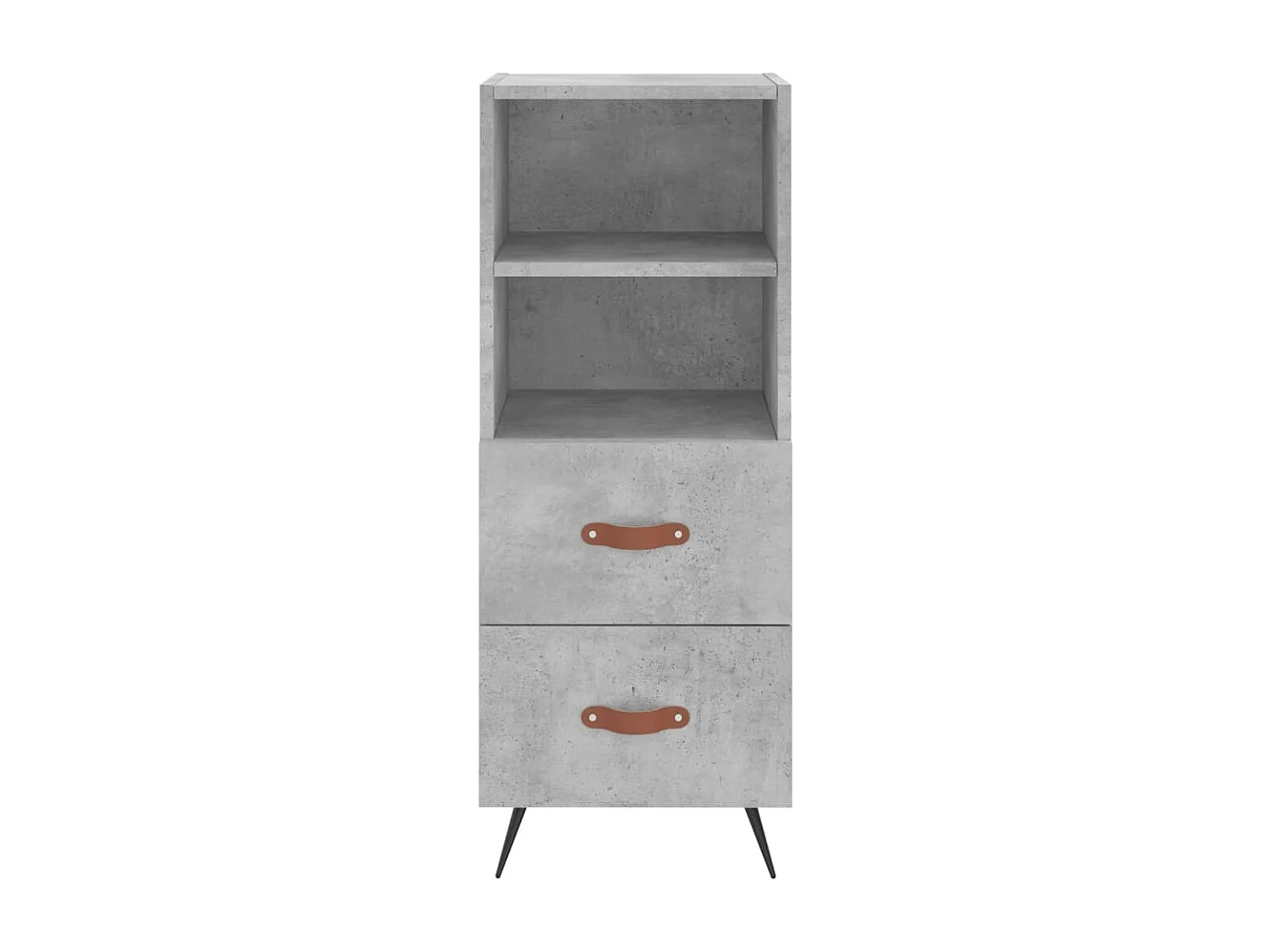 Highboard Betongrau 34,5x34x180 cm Holzwerkstoff