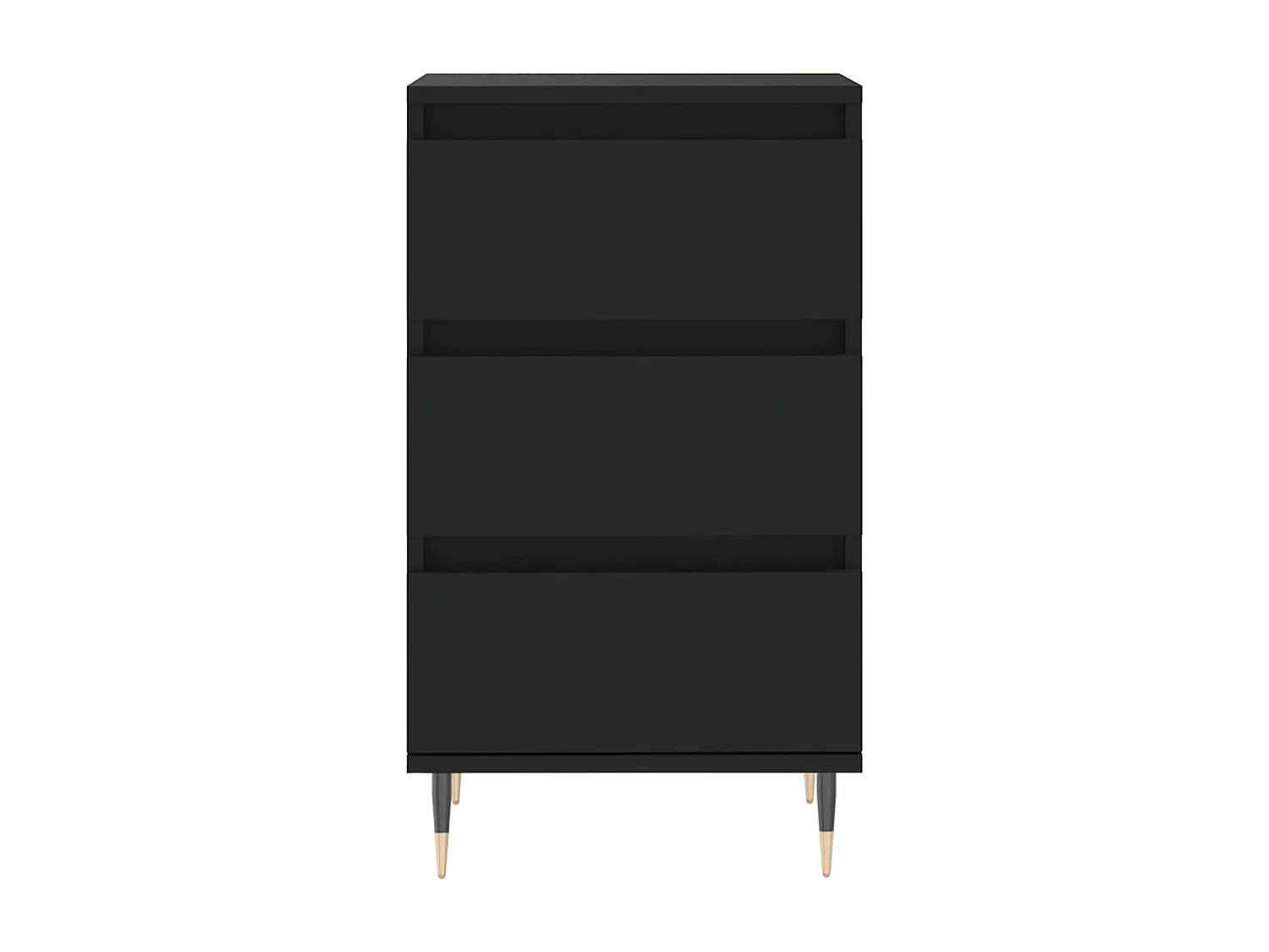 Dressoir 40x35x70 cm bewerkt hout zwart