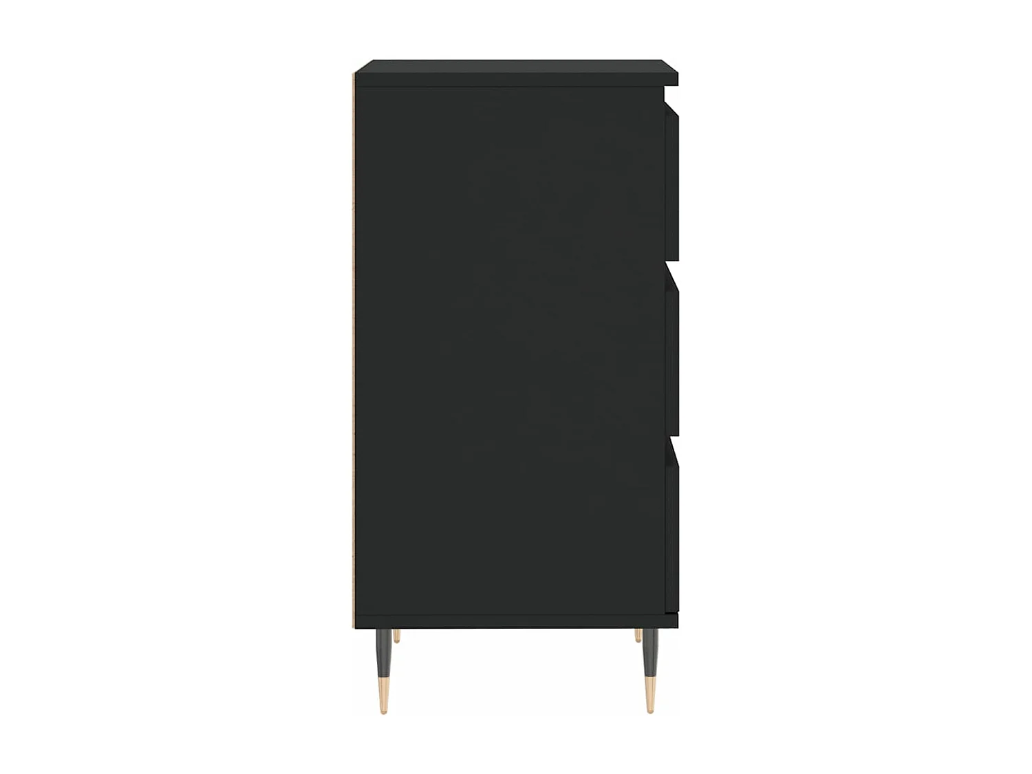 Dressoir 40x35x70 cm bewerkt hout zwart