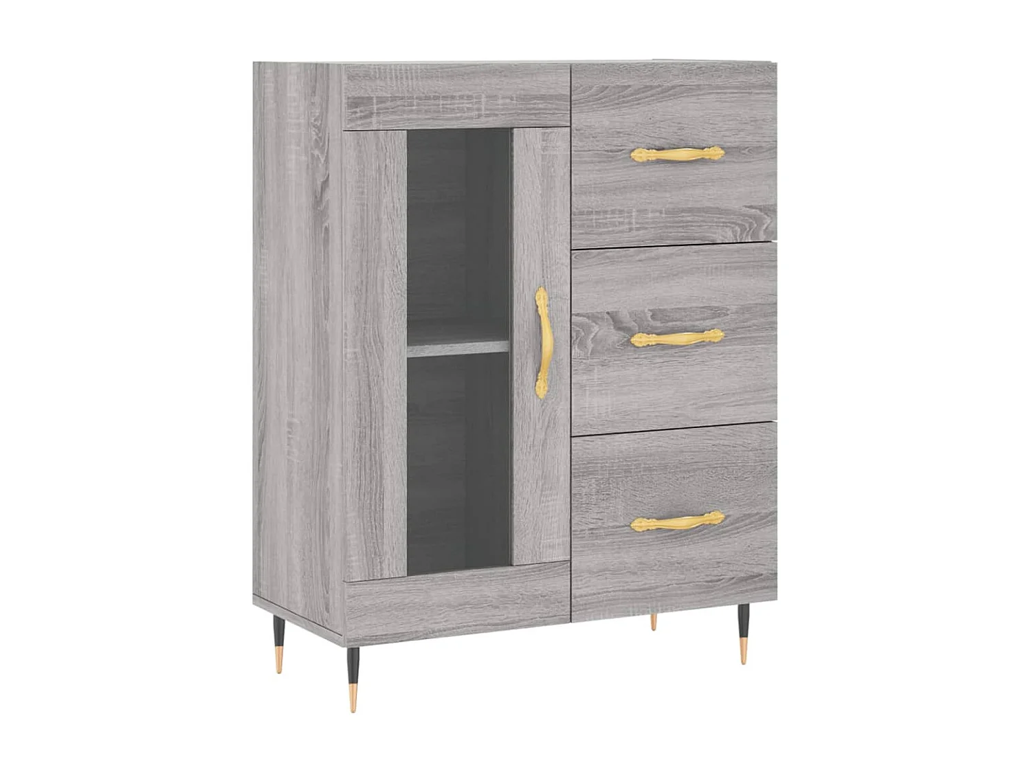 Buffet sonoma gris 69,5x34x90 cm bois d'ingénierie