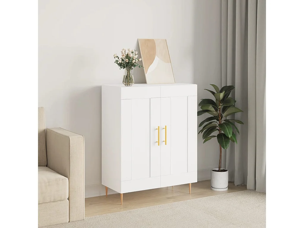 Sideboard Weiß 69,5x34x90 cm Holzwerkstoff