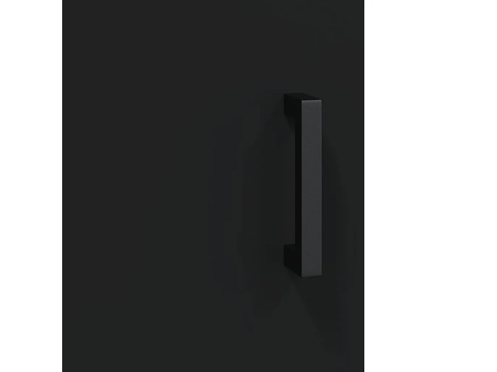 Buffet haut Noir 34,5x34x180 cm Bois d'ingénierie