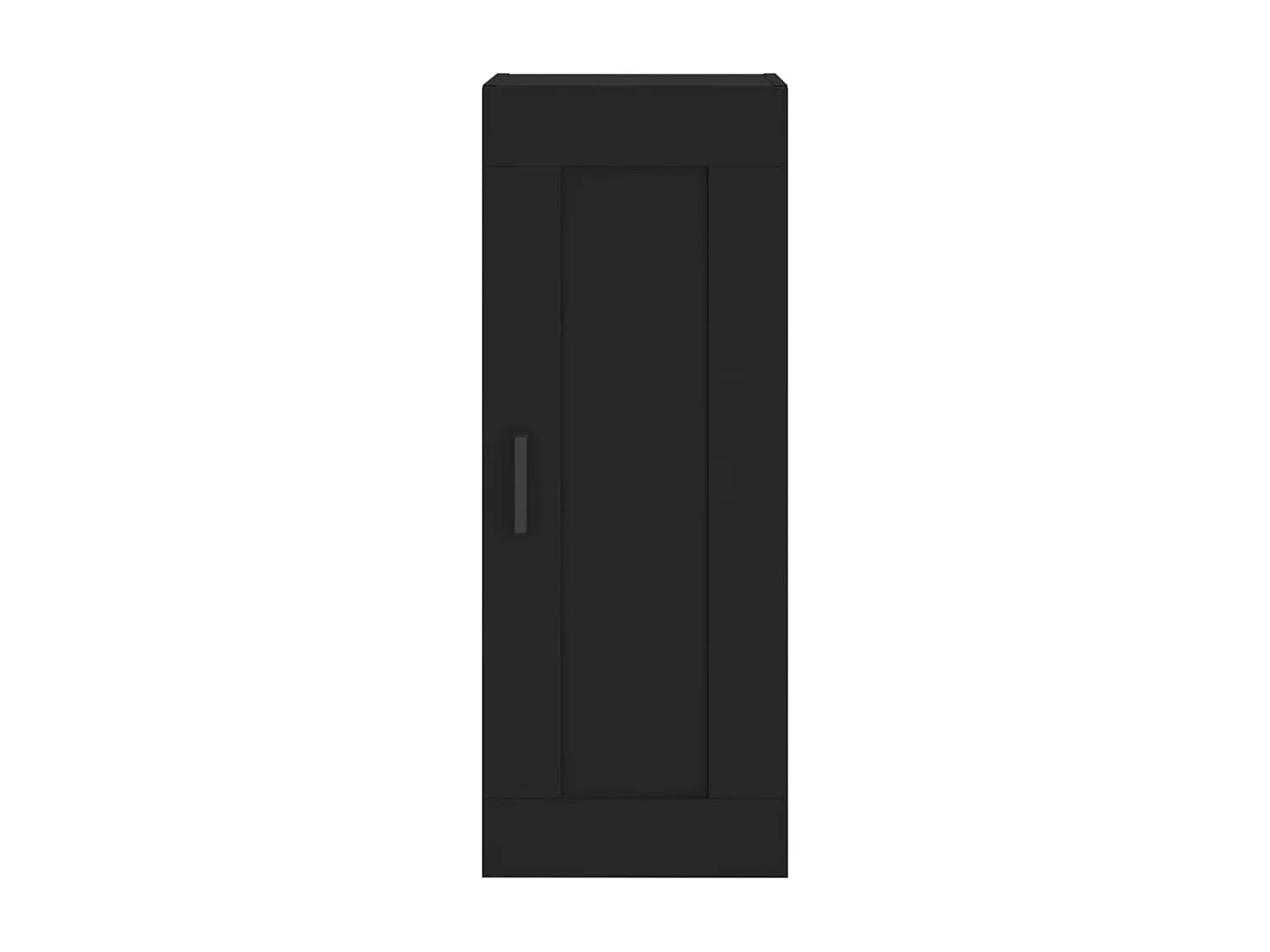 Highboard Schwarz 34,5x34x180 cm Holzwerkstoff