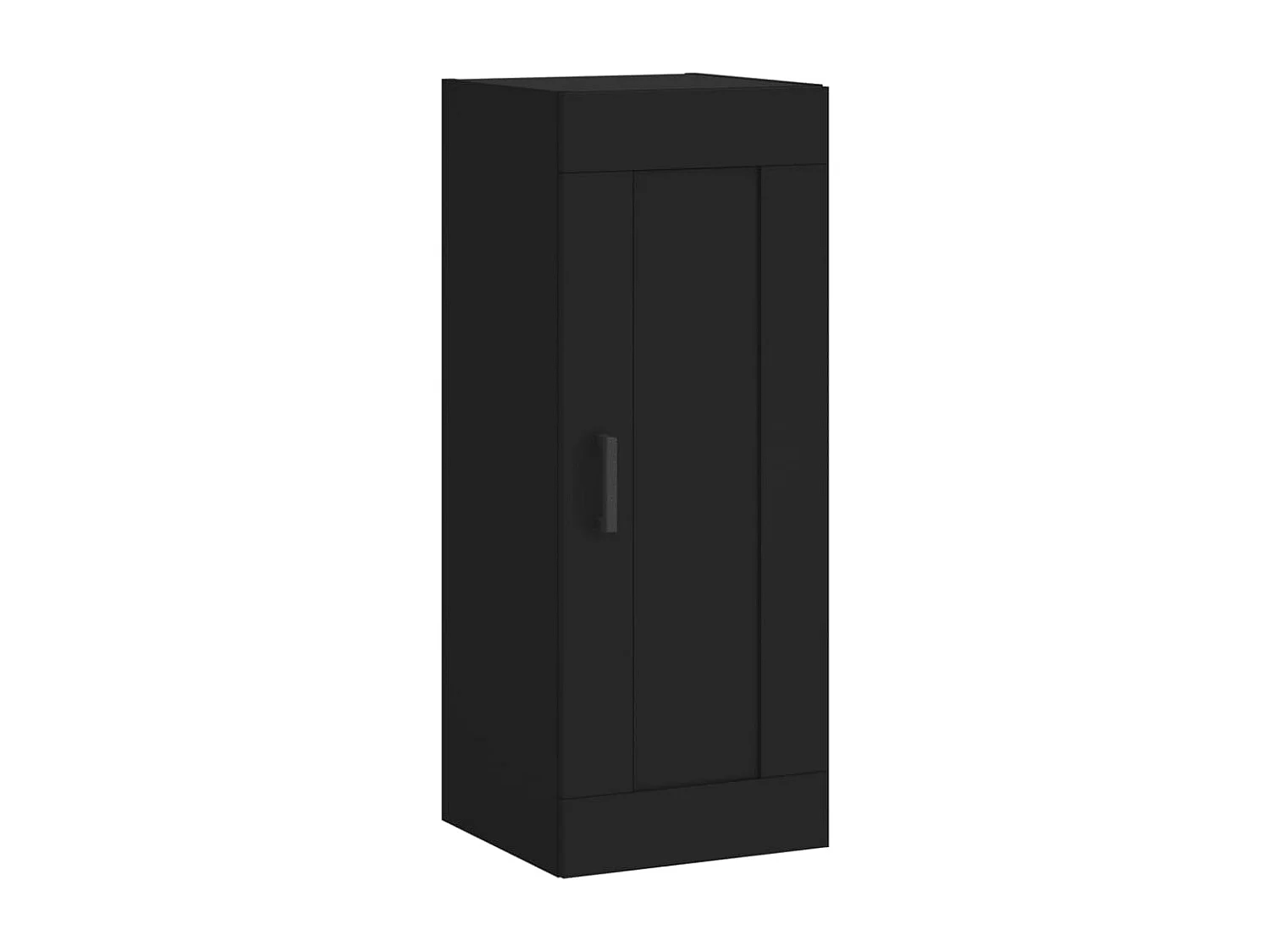 Highboard Schwarz 34,5x34x180 cm Holzwerkstoff