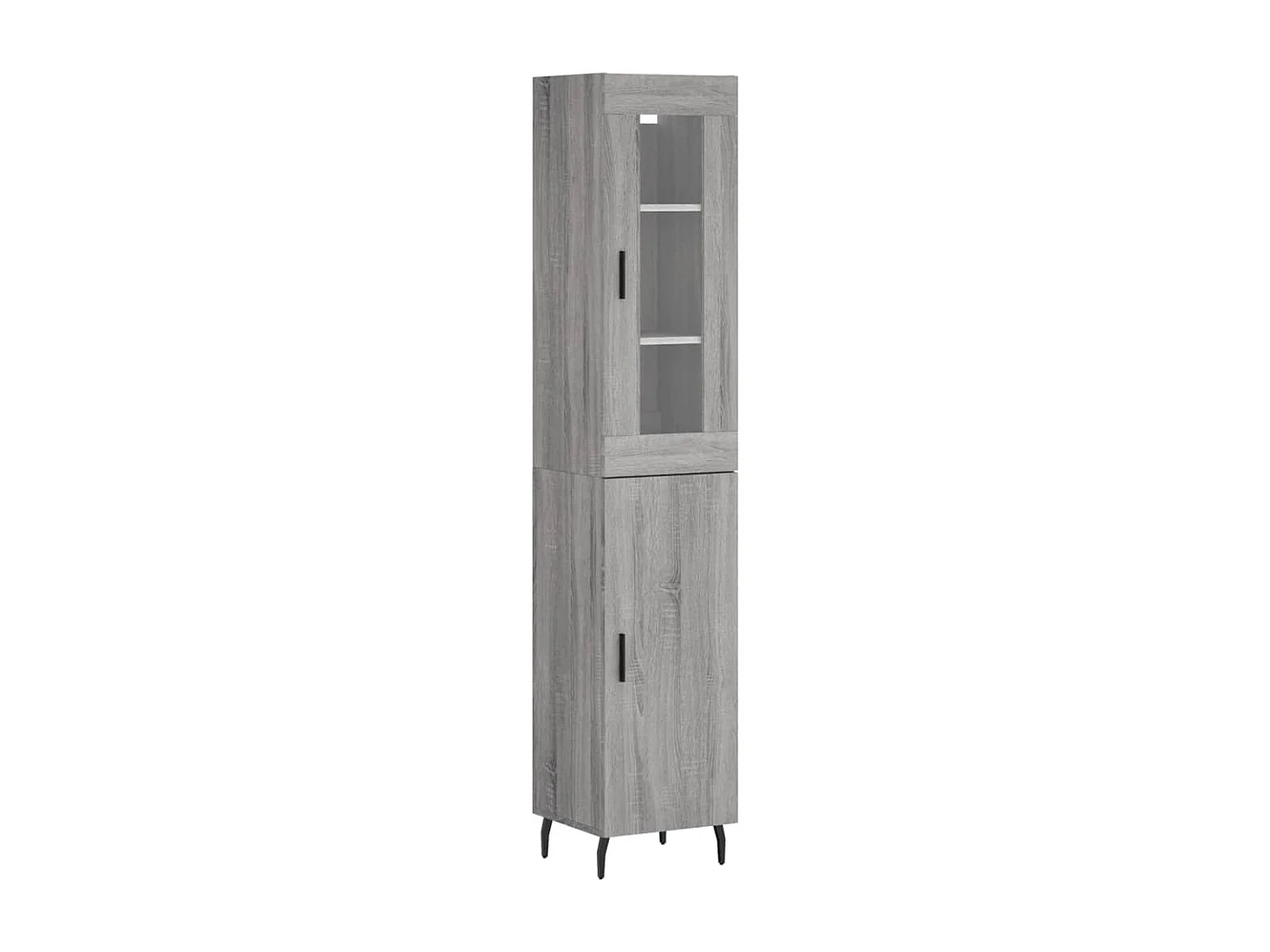 Highboard Grau Sonoma 34,5x34x180 cm Holzwerkstoff