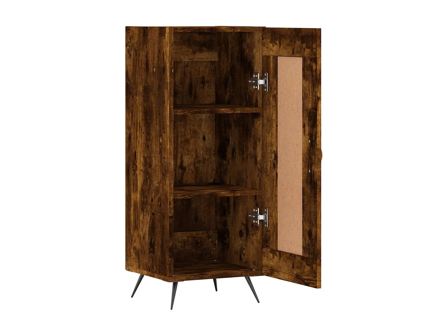 Dressoir 34,5x34x90 cm bewerkt hout gerookt eiken