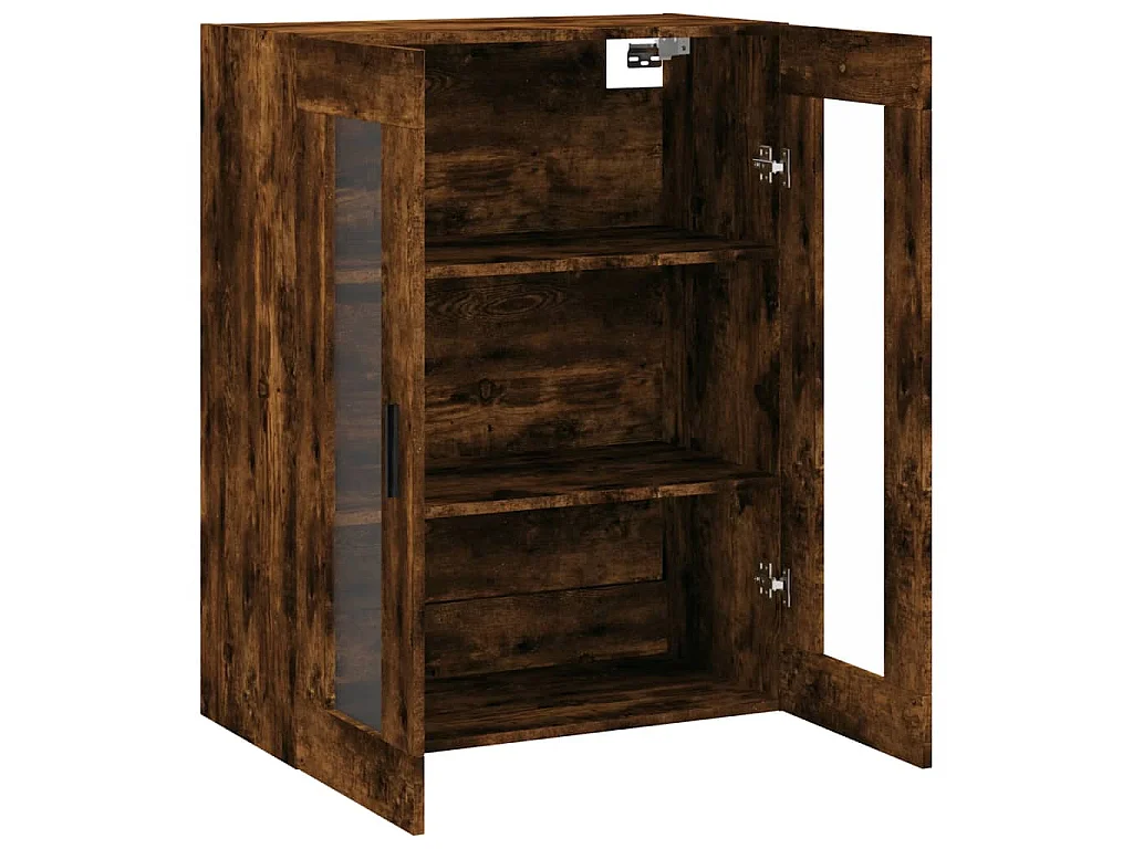 Mobile a Parete Rovere Fumo 69,5x34x90 cm