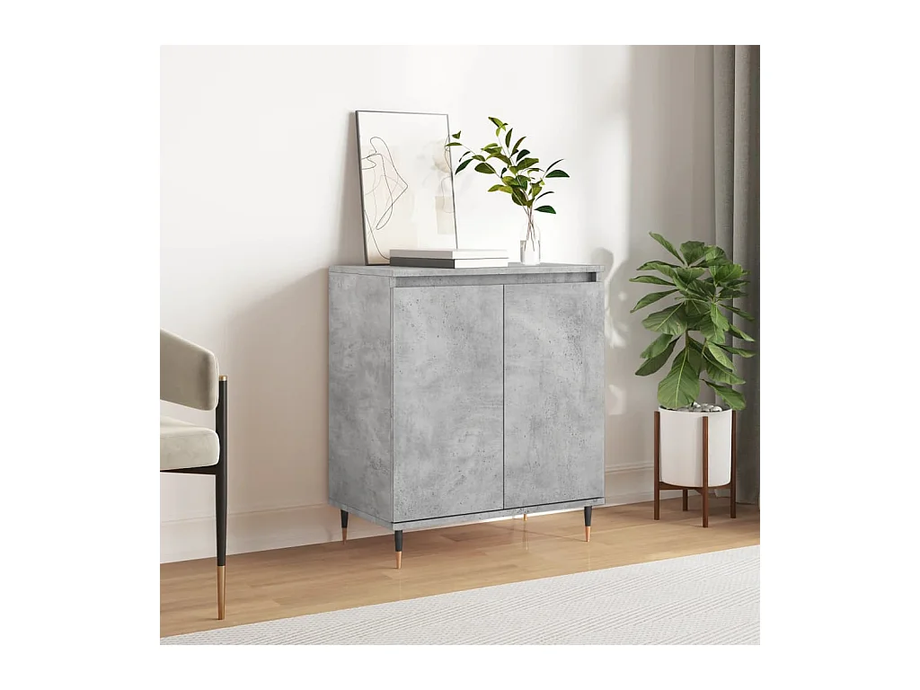 Buffet Gris béton 60x35x70 cm Bois d'ingénierie