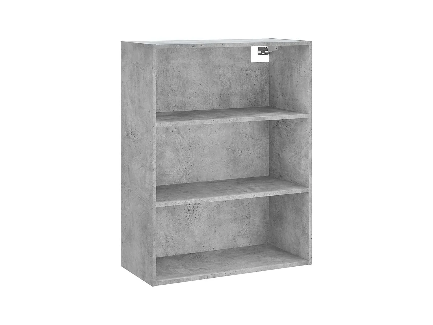 Buffet haut Gris béton 69,5x34x180 cm Bois d'ingénierie