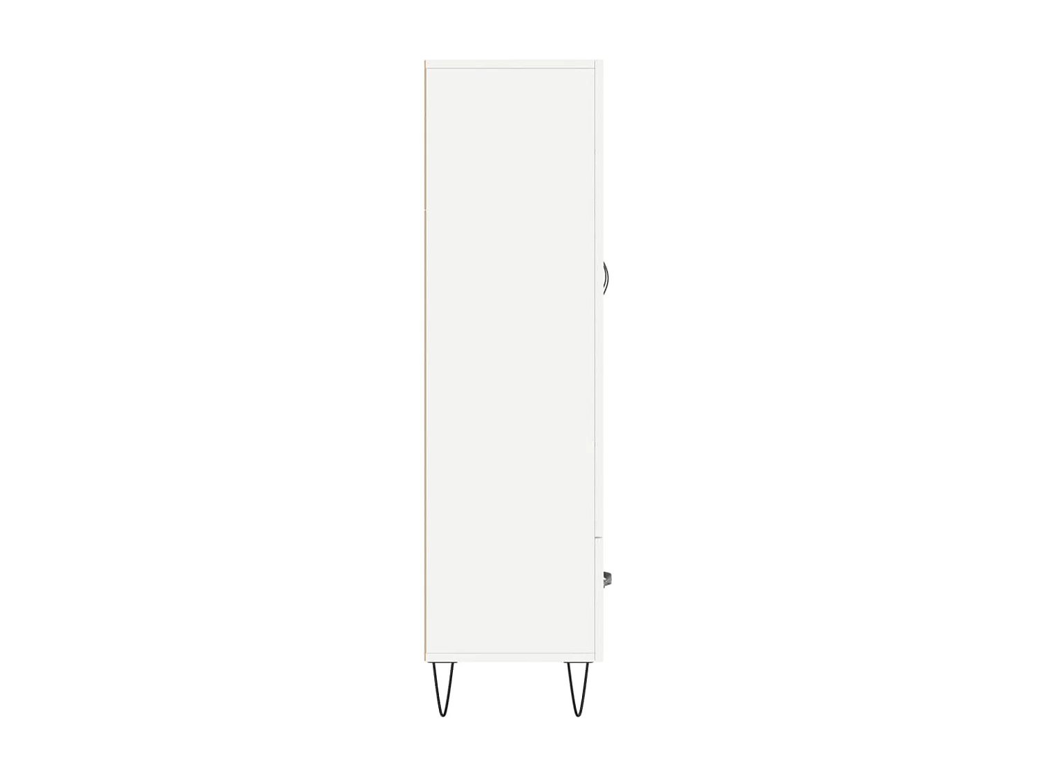 Buffet haut blanc 69,5x31x115 cm bois d'ingénierie