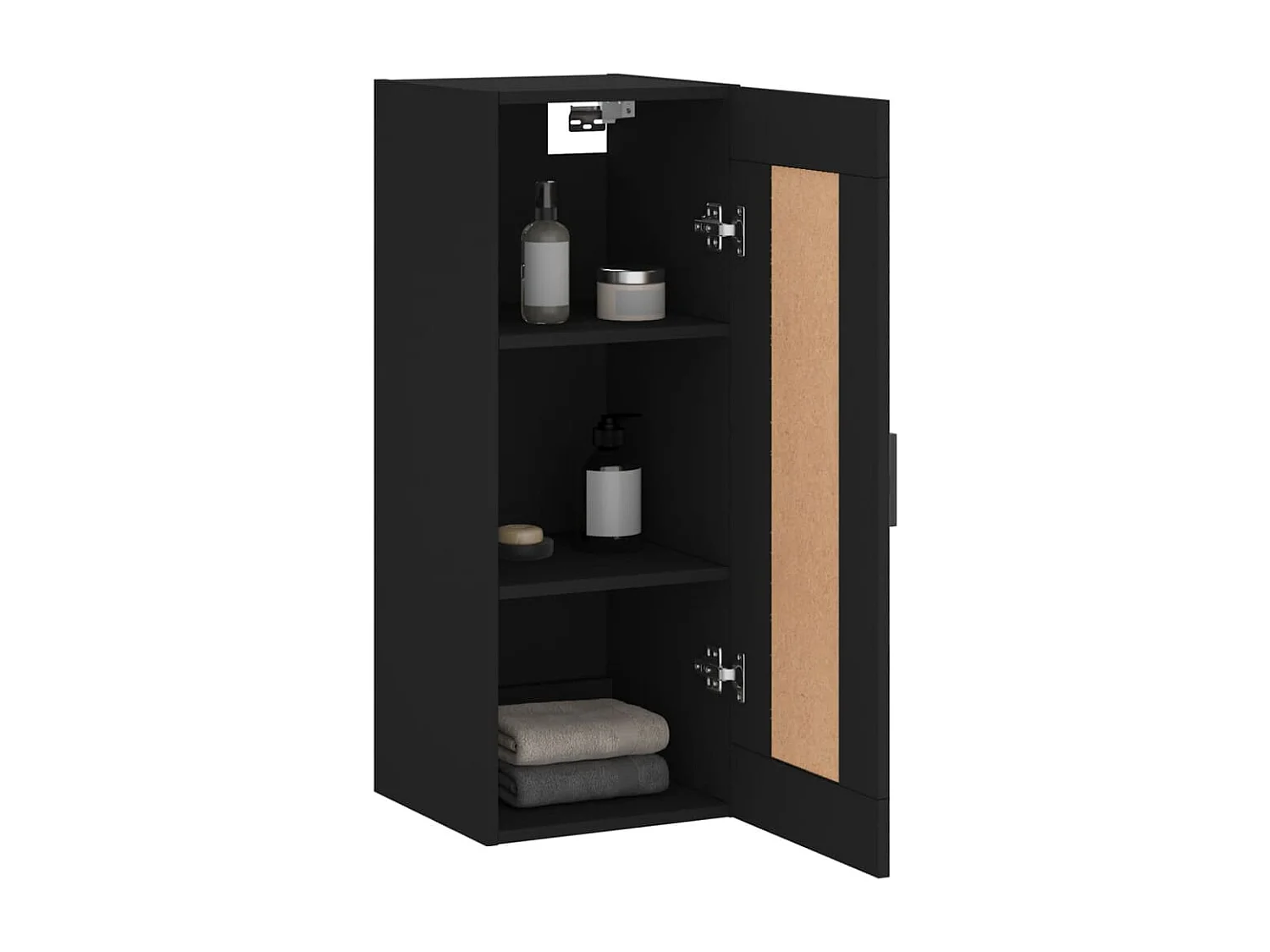 Armoire murale noir 34,5x34x90 cm bois d'ingénierie