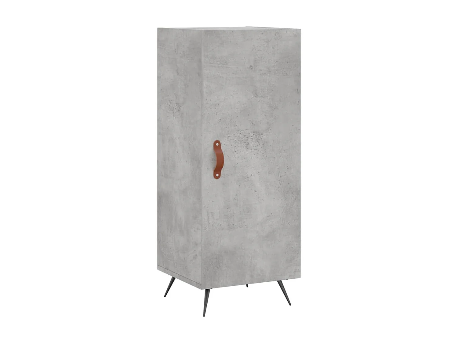 Buffet haut Gris béton 34,5x34x180 cm Bois d'ingénierie