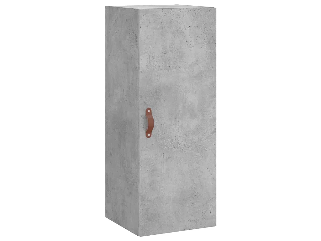 Highboard Betongrau 34,5x34x180 cm Holzwerkstoff