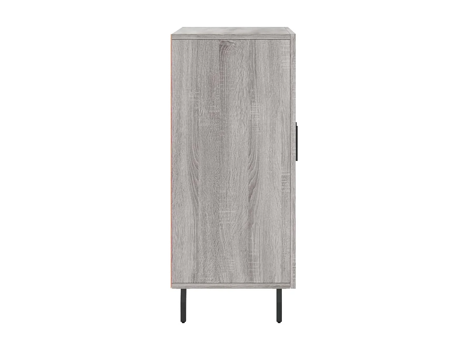Dressoir 90x34x80 cm bewerkt hout grijs sonoma eikenkleurig