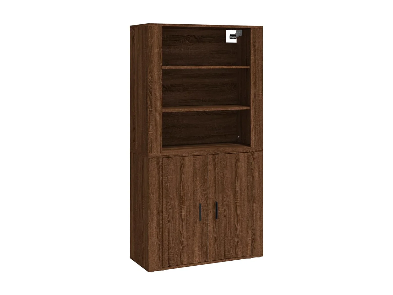 Armário alto derivados de madeira carvalho castanho