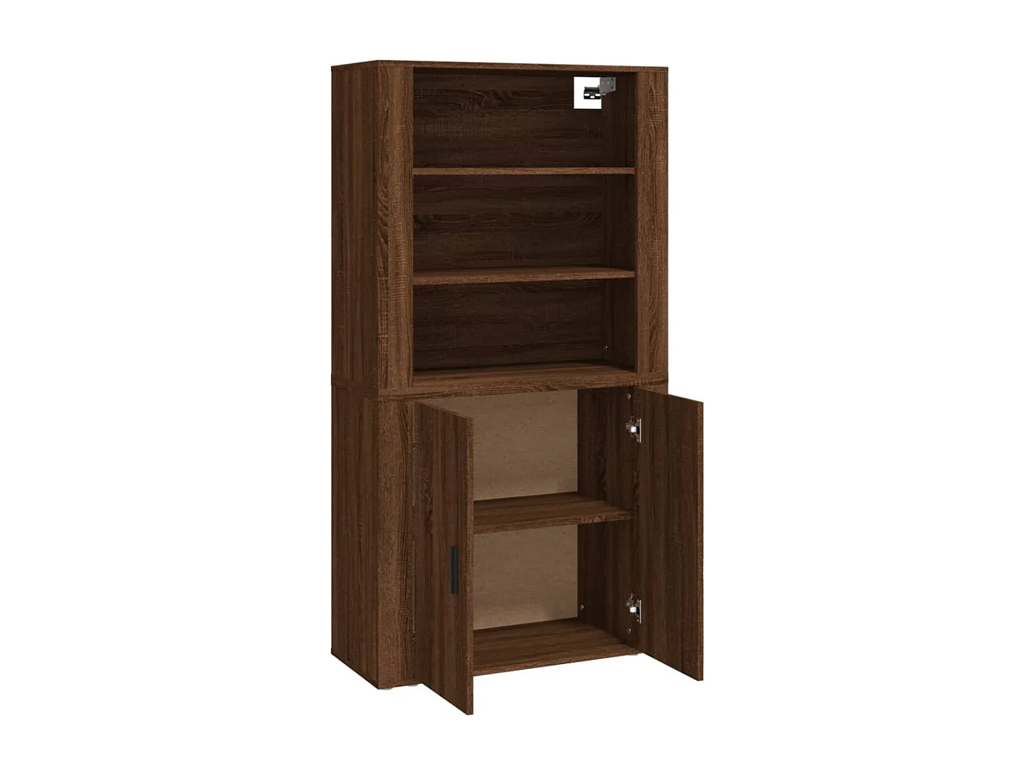Armário alto derivados de madeira carvalho castanho