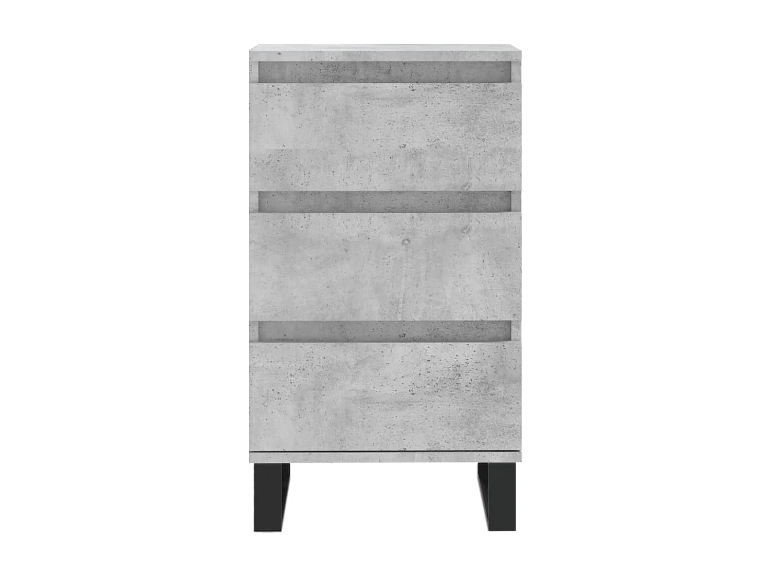 Buffet gris béton 40x35x70 cm bois d'ingénierie