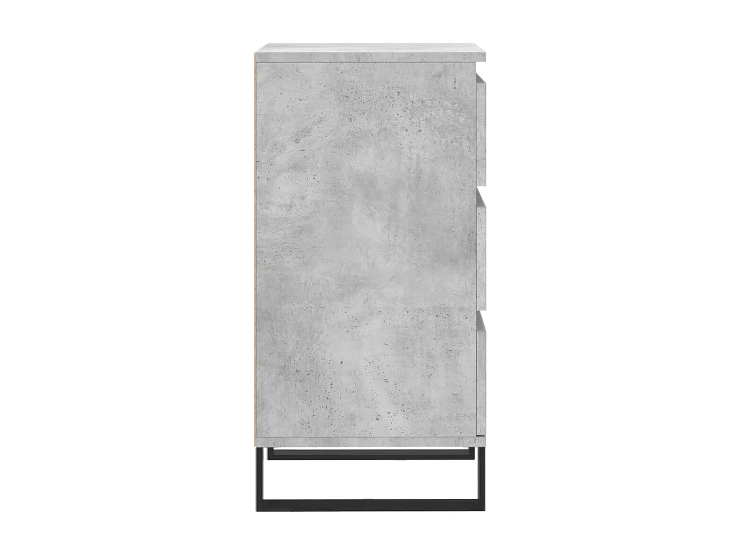 Buffet gris béton 40x35x70 cm bois d'ingénierie
