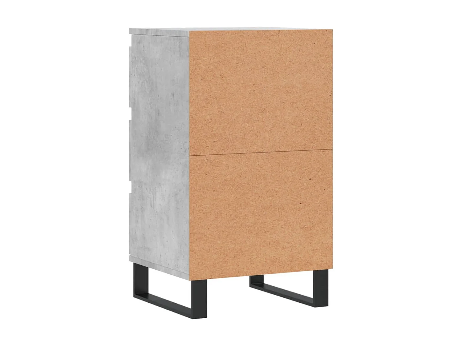 Buffet gris béton 40x35x70 cm bois d'ingénierie